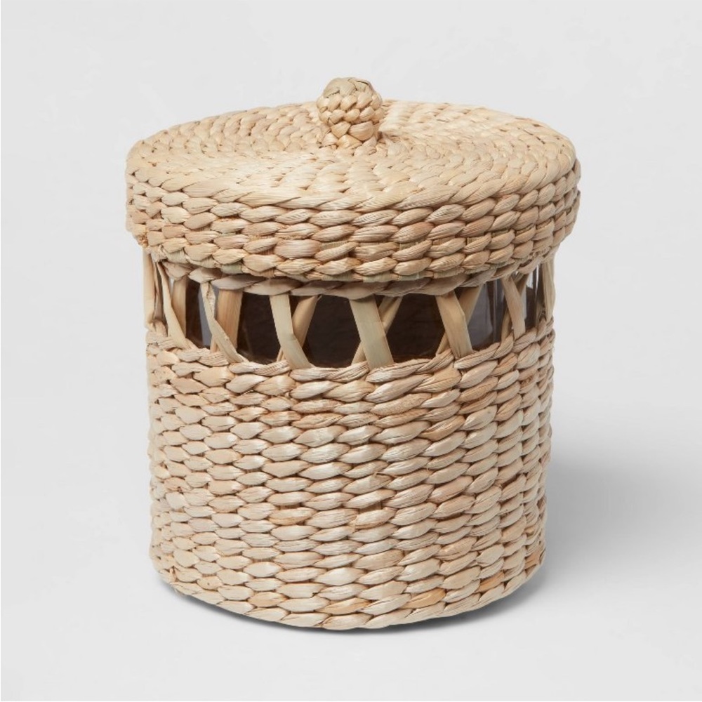 THRESHOLD NWT woven canister -natural